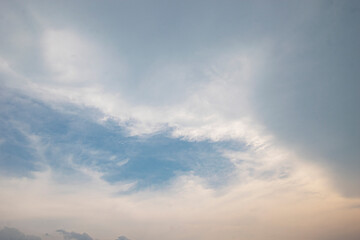 Fototapeta premium Beautiful blue sky with white clouds, Dramatic clouds in the sky