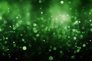 green bokeh background