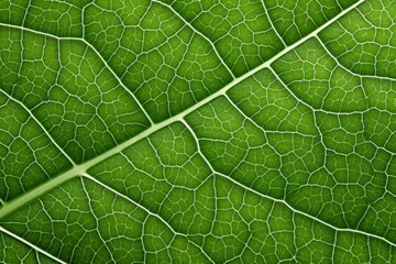 ultra close-up of green leaf veins