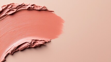 Artistic application of creamy blush studio image capture soft lighting close-up realistic ultra hd