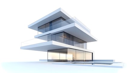 Sleek Minimalist Villa with Panoramic Glass Walls and Infinity Pool