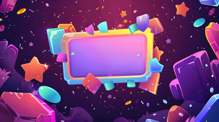 A mobile game score screen illustration.