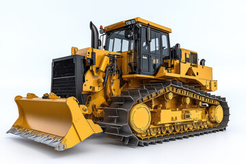 Bulldozer loader machine for earthmoving tasks during construction at a worksite
