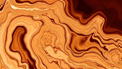 Abstract Brown Swirl Pattern