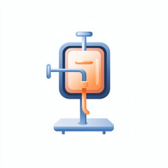 IV drip bag medical equipment illustration on a light background  