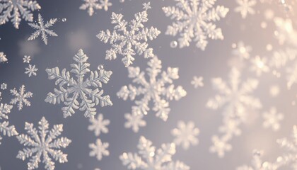Mesmerizing Frost Patterns Delicate Crystalline Snowflake Close-Up