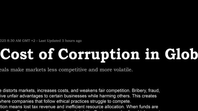 2025: Corruption, Headlines News Fast Sequence