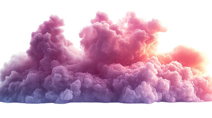 Fototapeta premium Ethereal Vapor: A mesmerizing visual of vibrant and multi-hued vapor, showcasing dynamic forms and colors, symbolizing change and energy.