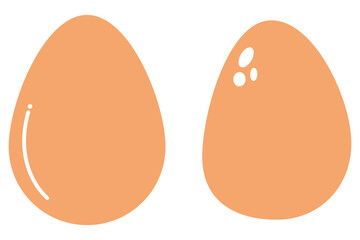 Egg icon vector. Flat vector silhouette egg. Egg Flat Icon Outline. vector illustration. 