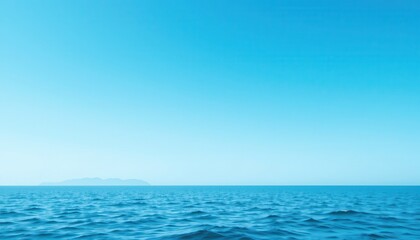 Fototapeta premium Calm ocean view coastal landscape nature photography serene environment wide angle tranquility