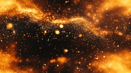 Detailed Galaxy Dust Texture with Scattered Stars and Light Effects