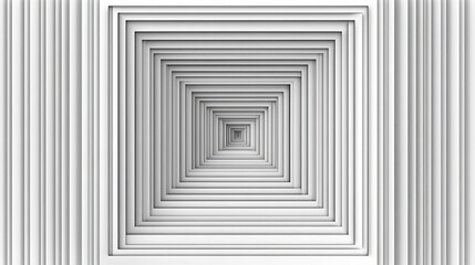 Obraz premium Symmetrical Concentric Squares Creating a Tunnel Effect with Progressive Depth and Geometric Perspective
