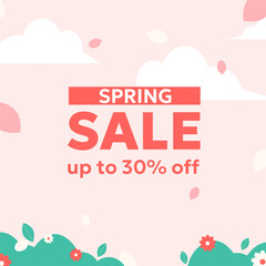 Elegant Spring Sale Promotion Banner