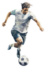 Naklejka premium PNG Football kicking sports adult.