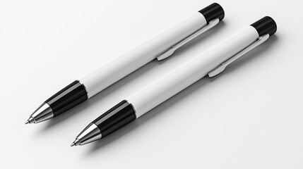 A customized pen mockup with logo branding, ideal for corporate giveaways, marketing materials, and showcasing promotional items in a professional conte