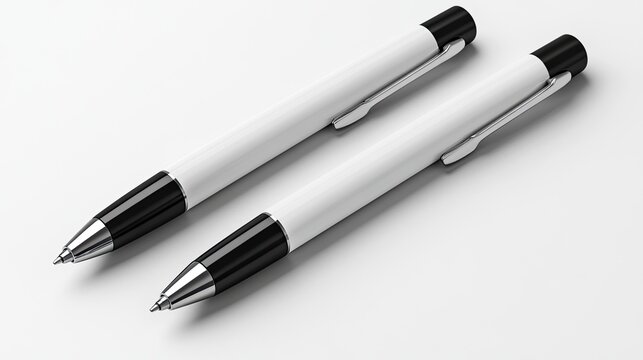 A customized pen mockup with logo branding, ideal for corporate giveaways, marketing materials, and showcasing promotional items in a professional conte