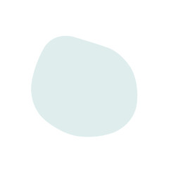 ライトブルーの変形円形のフレーム　グラフィック素材