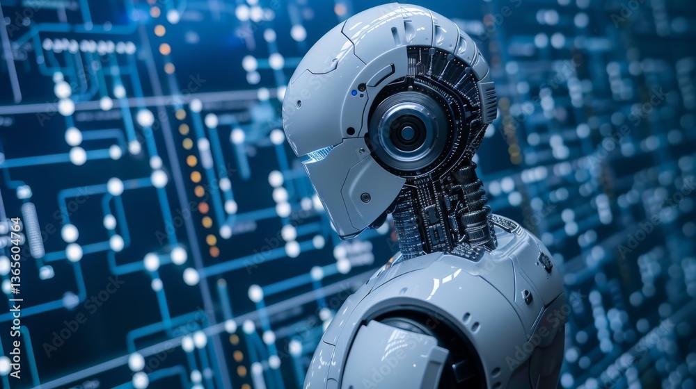 Poster exploring advanced artificial intelligence models for business data analysis and insights