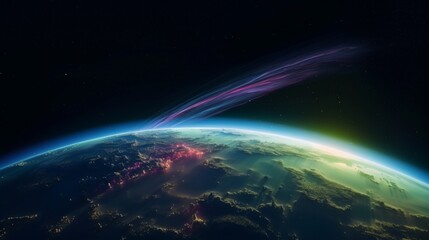 Fototapeta premium A breathtaking view of Earth from space.