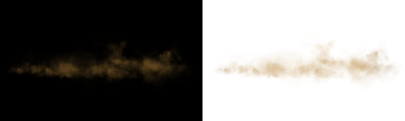 Mystical orange smoke cloud PNG for fantasy, magic or fire effects.