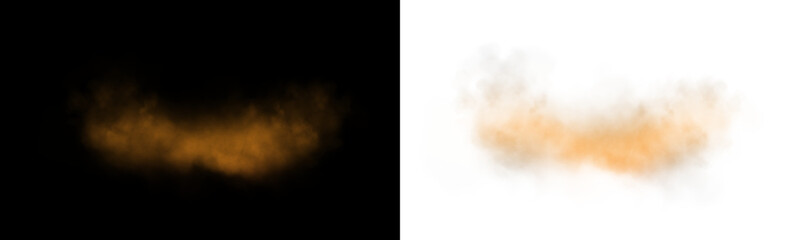 Realistic Smoke Cloud PNG - soft floating fog or dust effect on a transparent background.