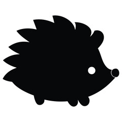 hedgehog on a white background