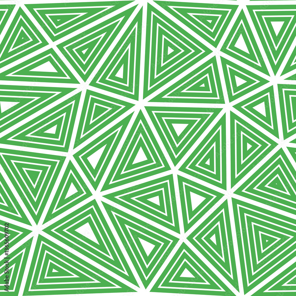 Poster triangle shapes background. big triangles size. multiple repeated inner triangles. solid color style
