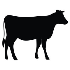 cow silhouette vector