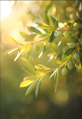 olive, tree, branch, 
