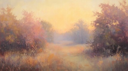 Fototapeta premium Impressionism captures fleeting light in soft, blended colors