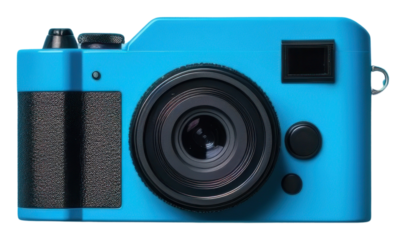 PNG Clip camera blue photographing.