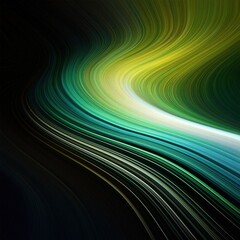 Black dark blue green emerald petrol teal lime yellow white abstract background. Color gradient ombre blend. Line stripe. Bright light flash glow glitter neon metallic.	