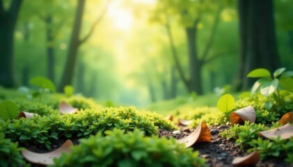 Abstract blurred nature scene, perfect for overlays , element, vibrant, summer