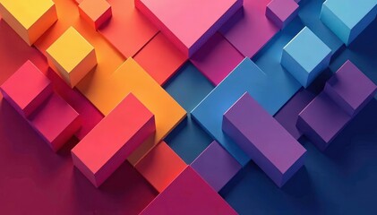 Obraz premium Abstract geometric shapes forming a repeating design , illustration, order, design