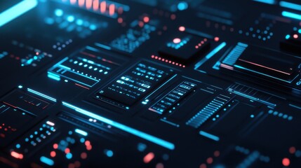 Fototapeta premium 3D abstract elements in UI make interfaces more immersive