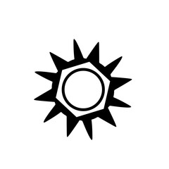 sun silhouette icon