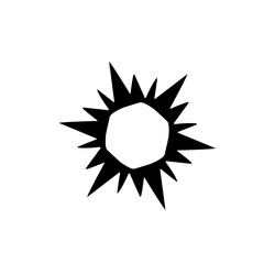 sun silhouette icon
