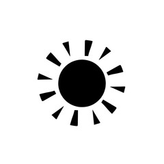 sun silhouette icon