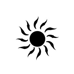 sun silhouette icon