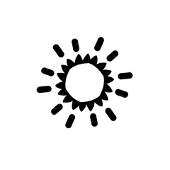 sun silhouette icon