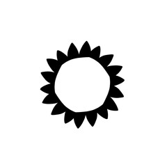 sun silhouette icon