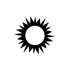 sun silhouette icon