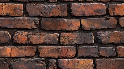 Obraz premium Seamless Textured Cracked Clay Brick Background for Design Projects