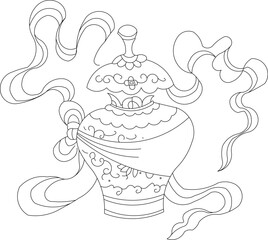 sketch vector illustration design ornament icon symbol decoration ornate abstract vintage classic ethnic mythology traditional 