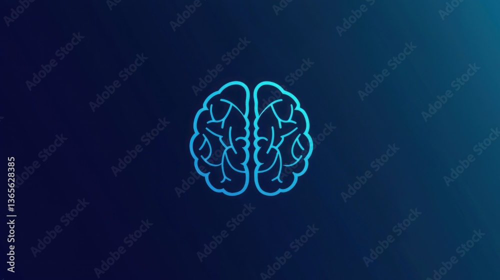 Poster clean and modern eeg logo concept