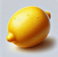 lemon on a light background close-up, isolated