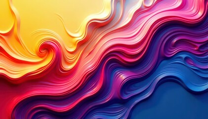 Abstract swirling paint texture in vibrant hues, art, shade, form
