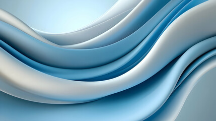Obraz premium Abstract Blue Gradient Wave Background
