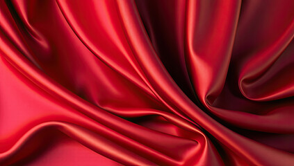 Obraz premium Satin Fabric Flow A Luxurious Background Image for Elegant Digital Spaces, Textile Aesthetics and Fashion Decor