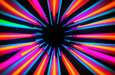 Fototapeta premium Neon background on black